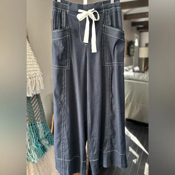 Anthropologie Maeve La Ponche Pull-On Wide-Leg Pants - Picture 5 of 10